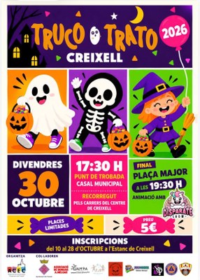 CASTANYALLOWEEN 2026: TRUCO O TRATO PELS CARRERS DE CREIXELL