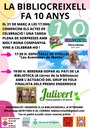 FESTA A LA BIBLIOCREIXELL AMB MOTIU DEL SEU DESÈ ANIVERSARI