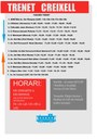 HORARIS I PARADES DEL TRENET TURÍSTIC DE CREIXELL - ESTIU 2022