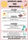 LA BIBLIOCREIXELL, BIBLIOTECA MUNICIPAL PRESENTA LES ACTIVITATS PER AQUEST ESTIU