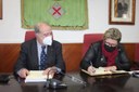 LA DELEGADA DE LA GENERALITAT DE CATALUNYA A TARRAGONA SRA.TERESA PALLARÈS VISITA L'AJUNTAMENT DE CREIXELL