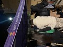 Punt lila i arc iris al Carnaval de Creixell